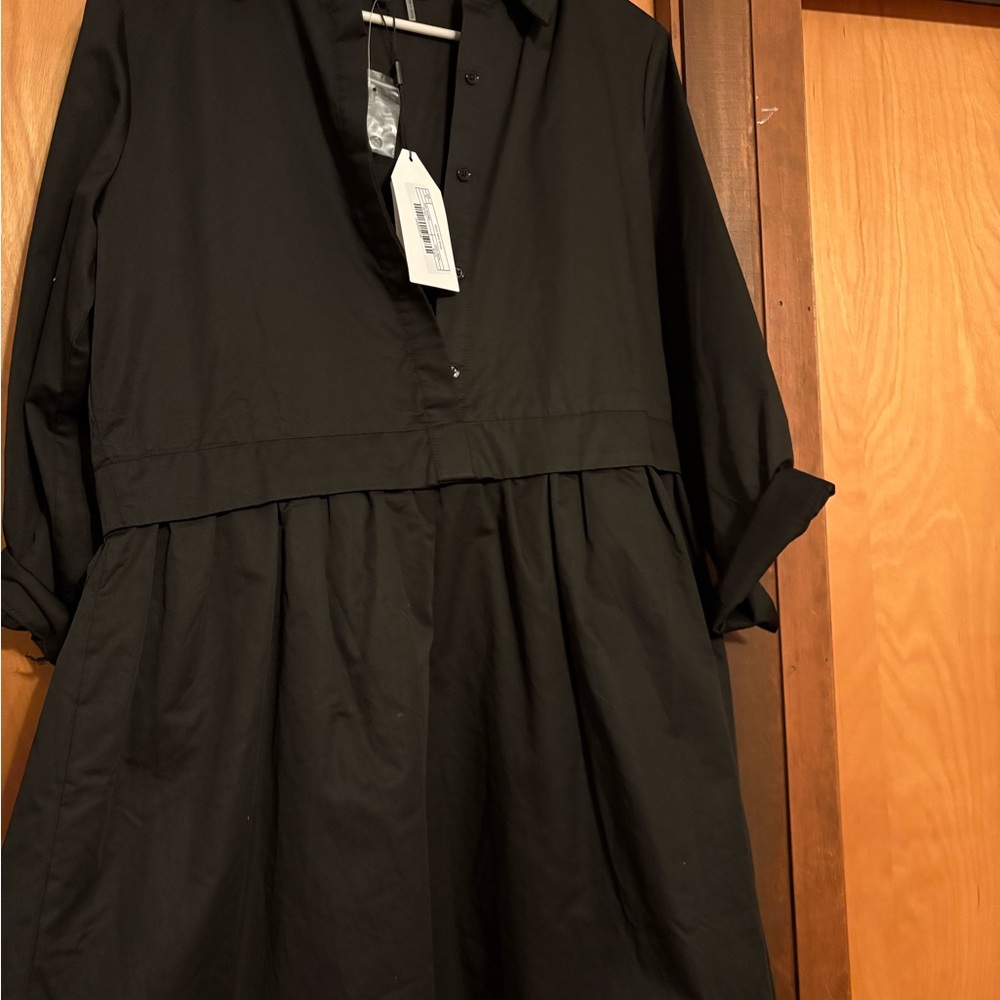 English Factory Button-Up Dress